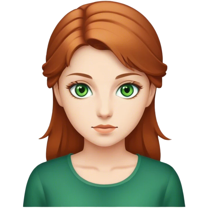 Monika de ojos verdes emoji