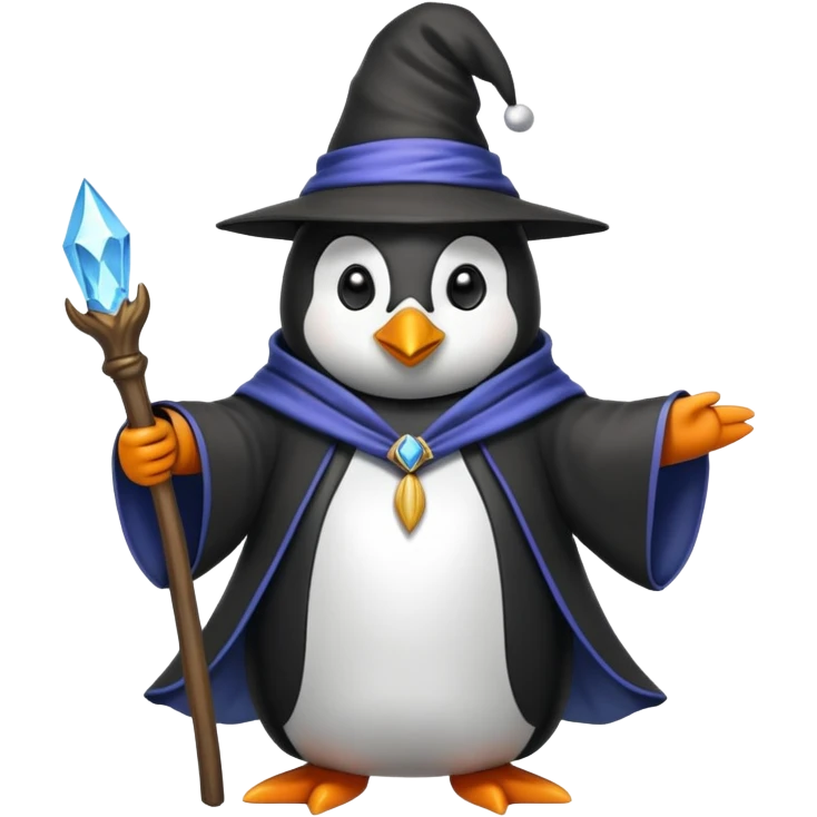 Penguin Wizard emoji