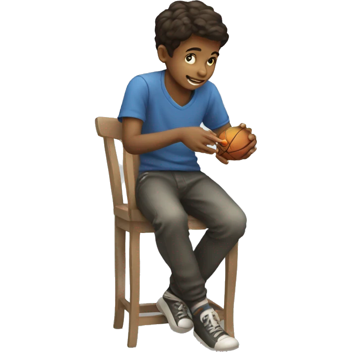 Boy playing game emoji