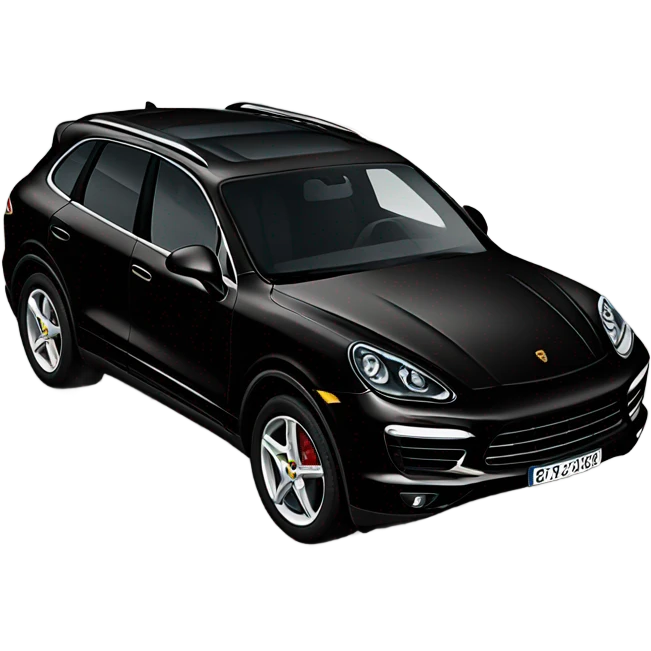black Porsche Cayenne emoji
