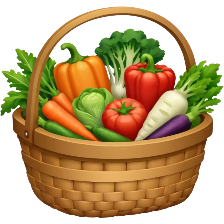 a basket of vegetables emoji