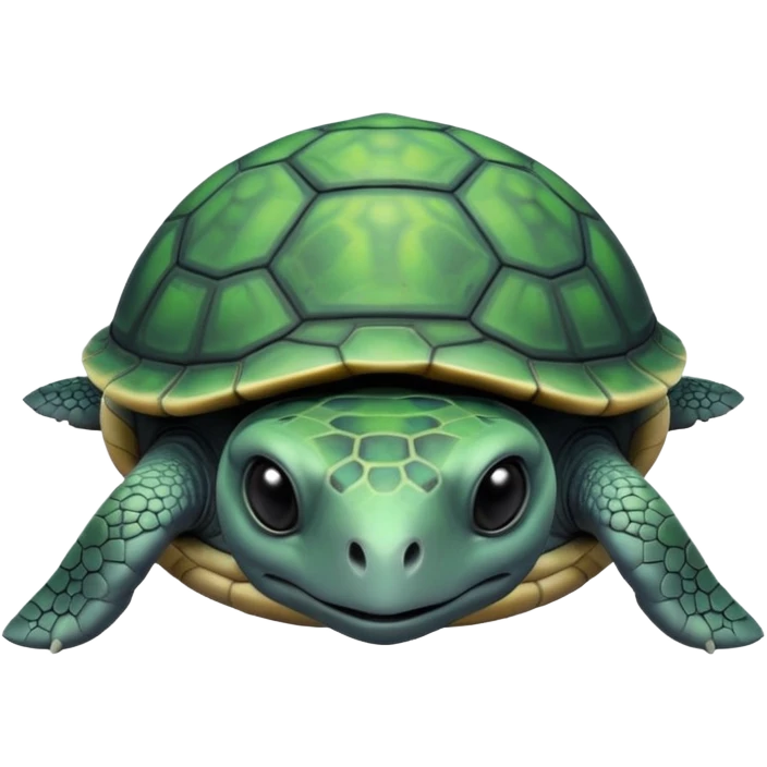 alien turtle but gray and not realistic normal like this 🐢 emoji