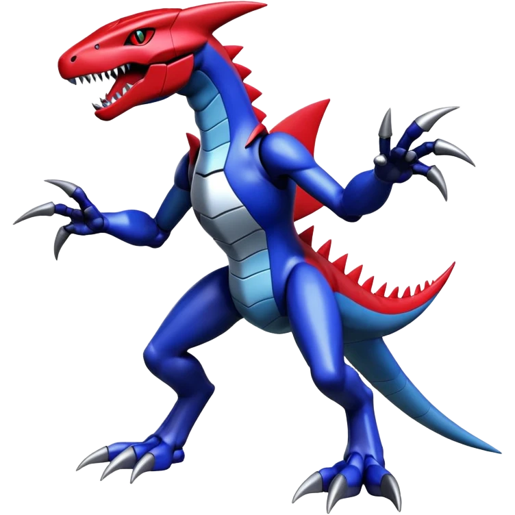 Miraidon-Genesect-Garchomp-Fakémon-hybrid-creature (full body)  emoji