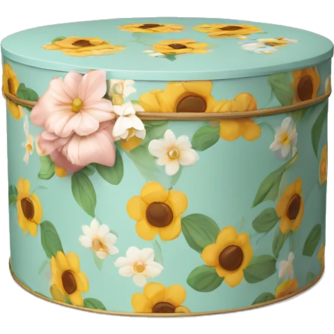 latona flowers hat box with logo emoji