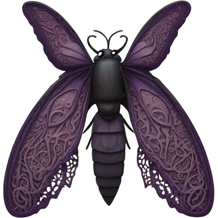 Gothic moth emoji