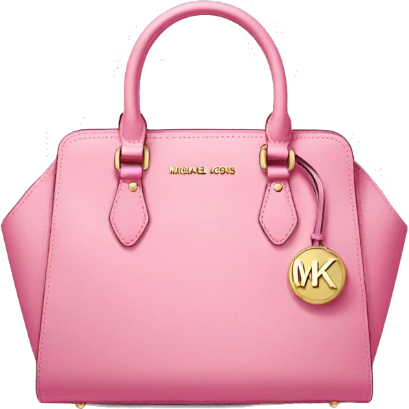 Pink Michael Kors purse emoji