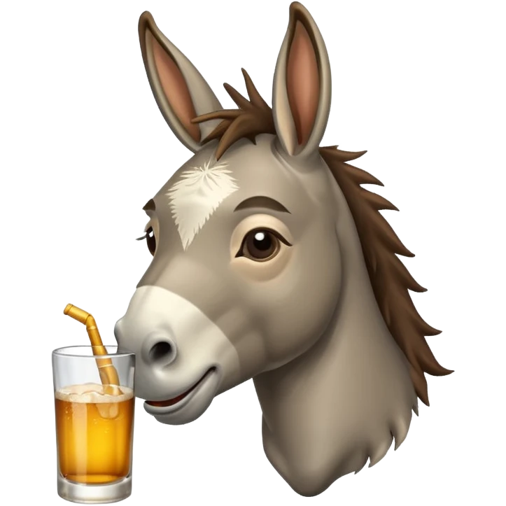 Donkey drunk emoji