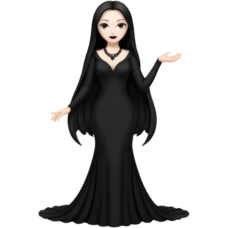 Morticia Addams sexy emoji