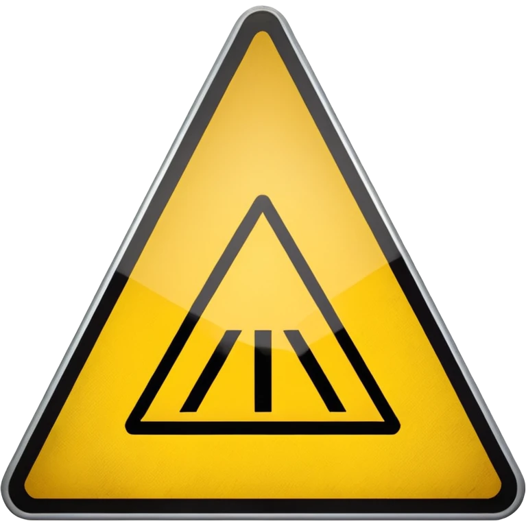 Railway crossing sign emoji