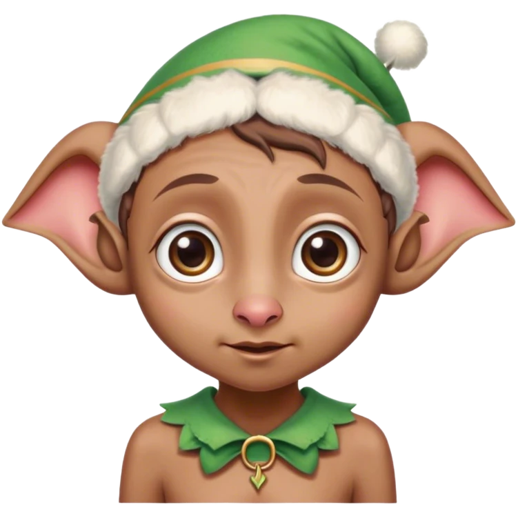 Dobby the elf cute with bows emoji