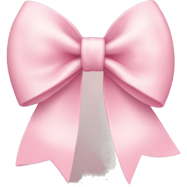 Light pink bow emoji