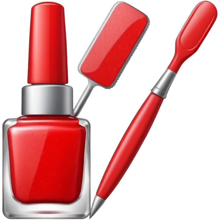Create an icon with tools used by manicurists emoji