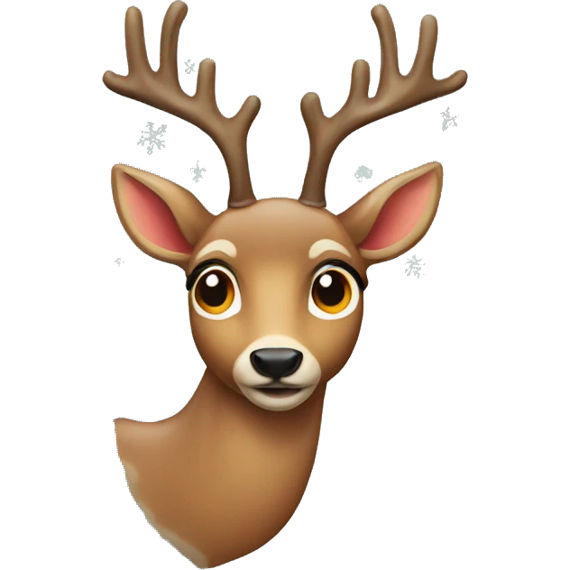 Christmas deer emoji