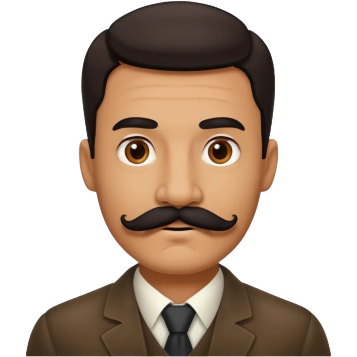 mustache man,Big black mustache. emoji
