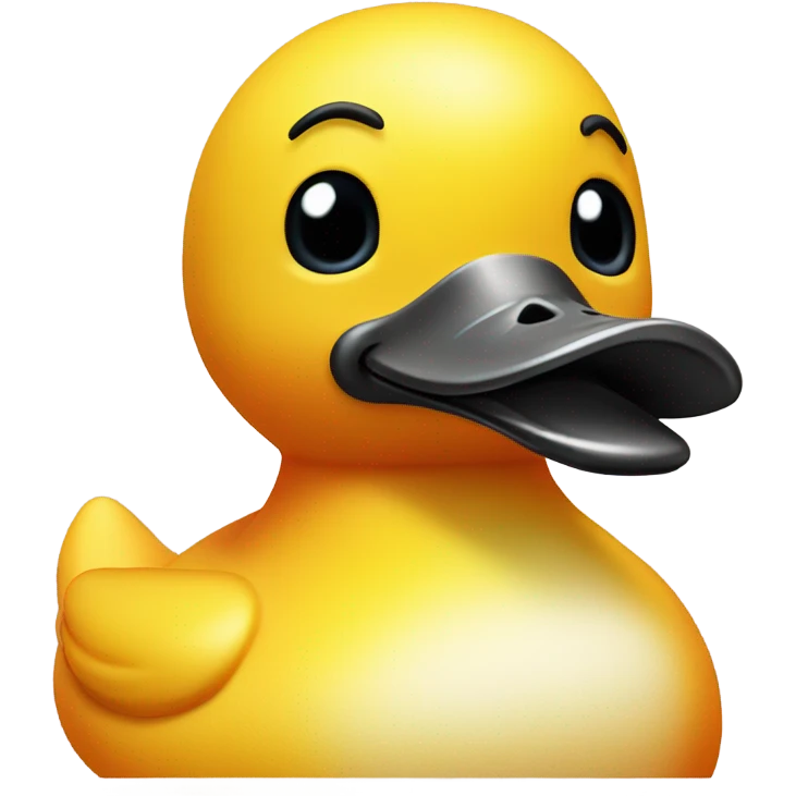 yellow rubber duck emoji