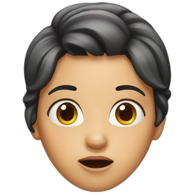 surprised woman emoji