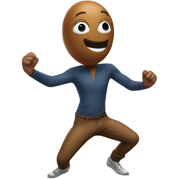 3d dancing nutmeg emoji