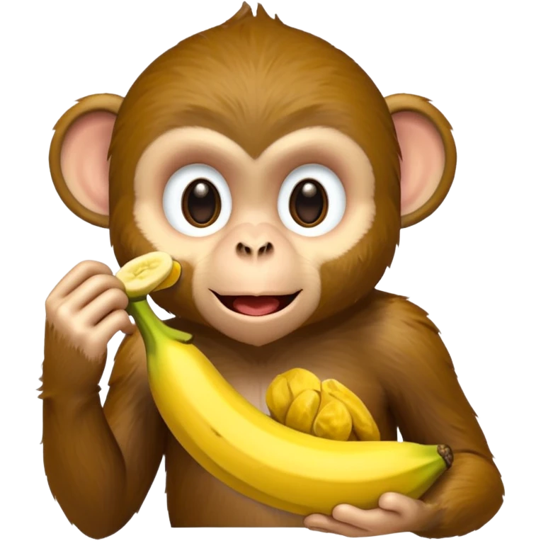 monkey eating banana emoji
