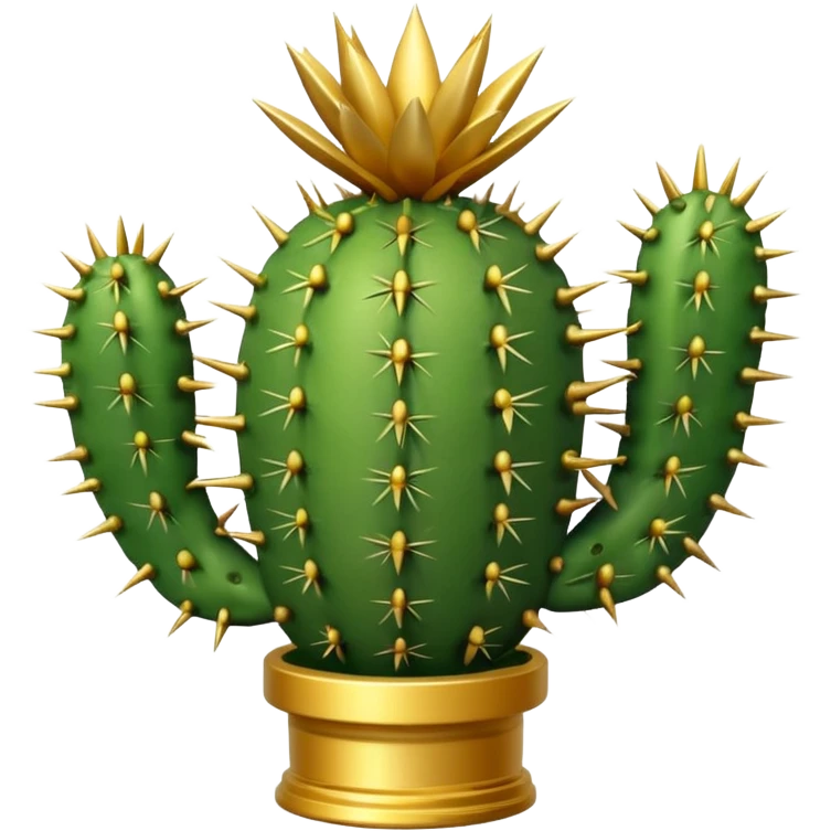 golf trophy shaped like cactus emoji