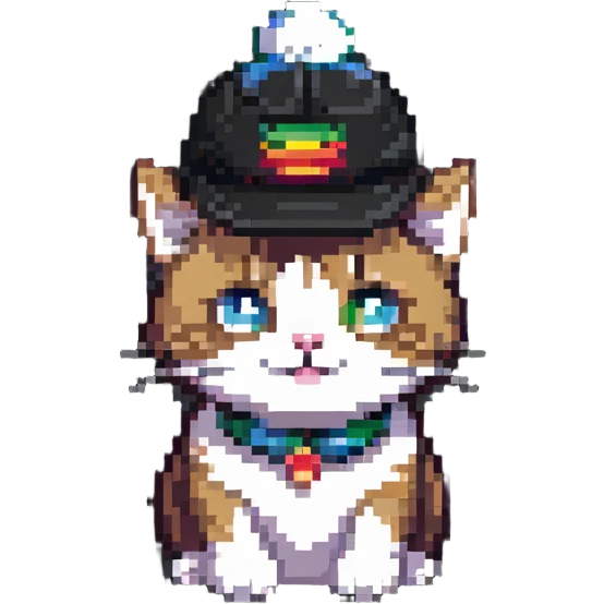 cat wearing a hat emoji