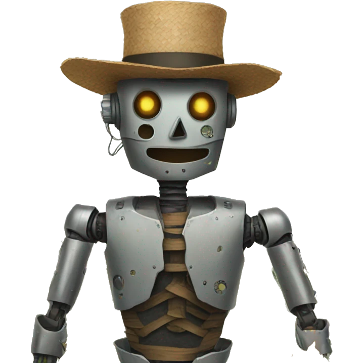 robot scarecrow emoji