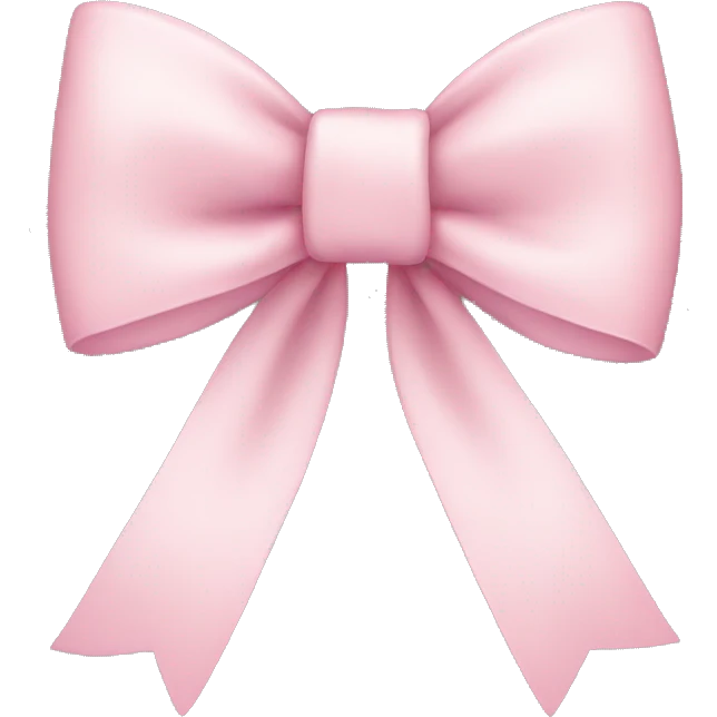 cute light pink bow emoji