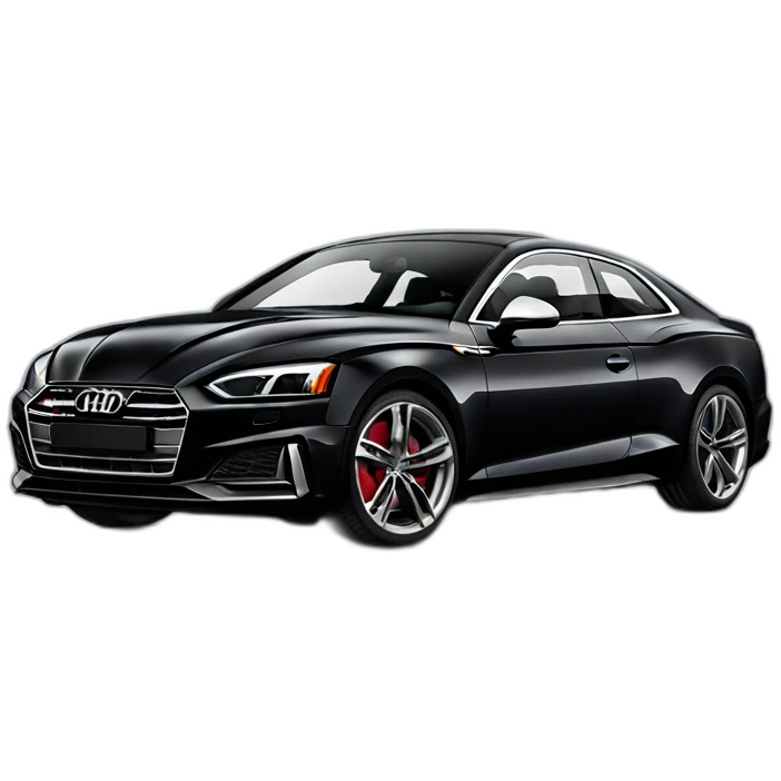 black audi s5 b9 emoji