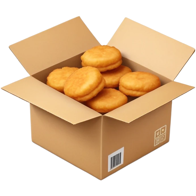 Chicken McNuggets in a box emoji