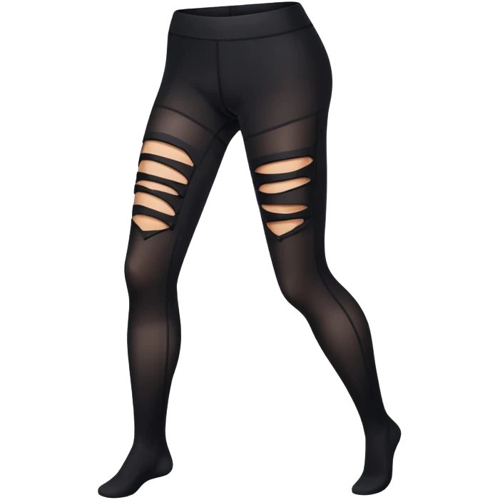 Ripped tights with runs emoji