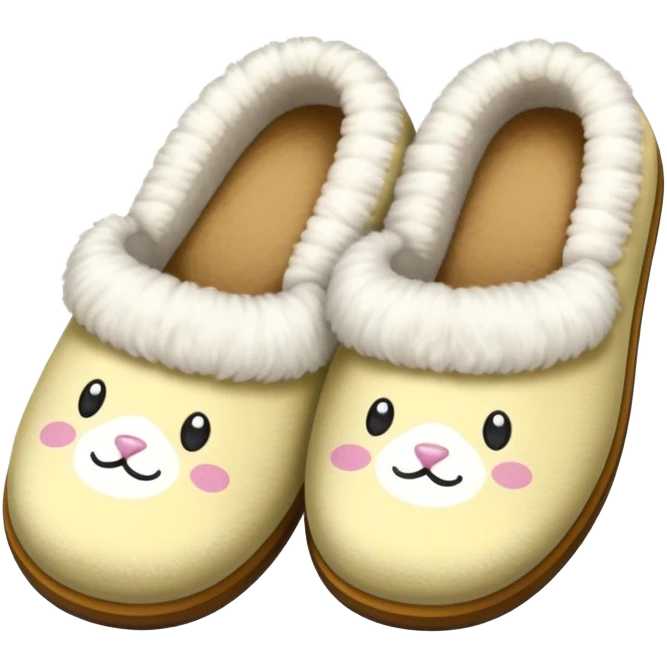 Cozy slippers  emoji
