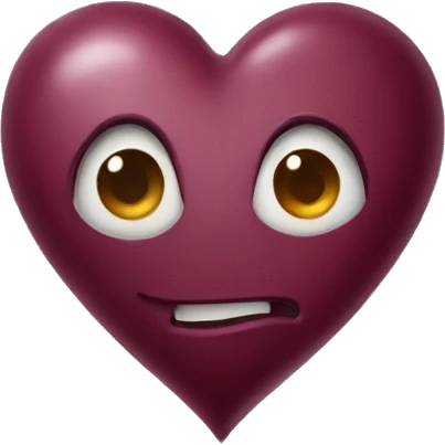Bordeaux heart emoji