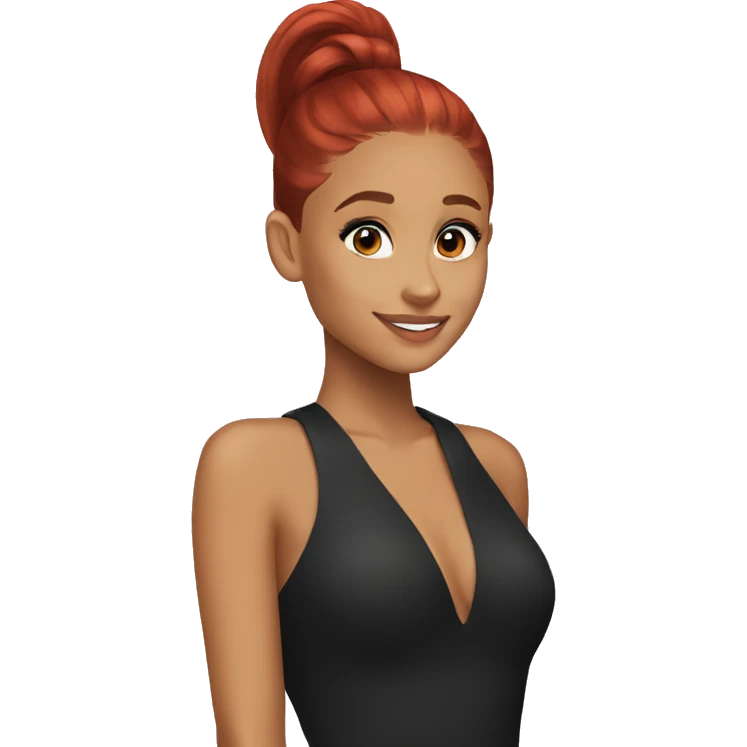 Ariana grande with red hair  emoji