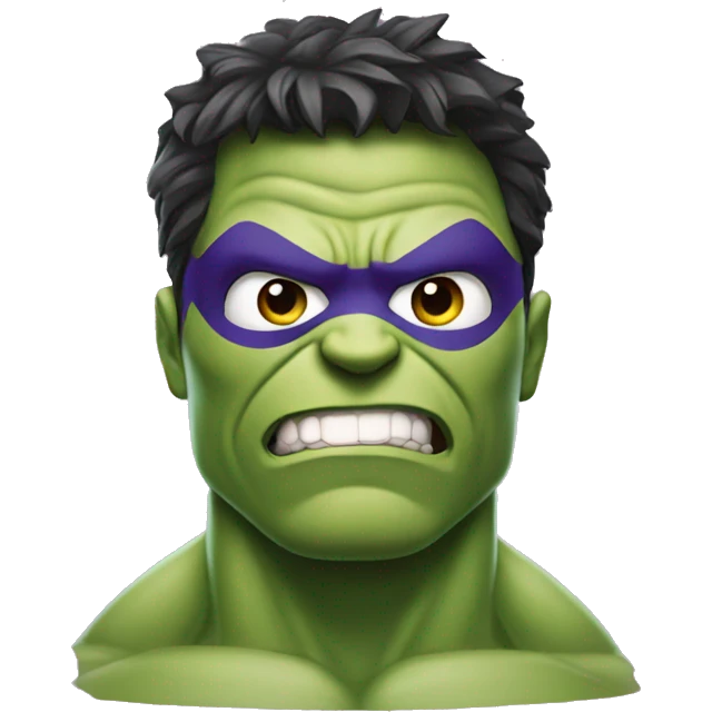 Hulk in a Spider-Man suit emoji