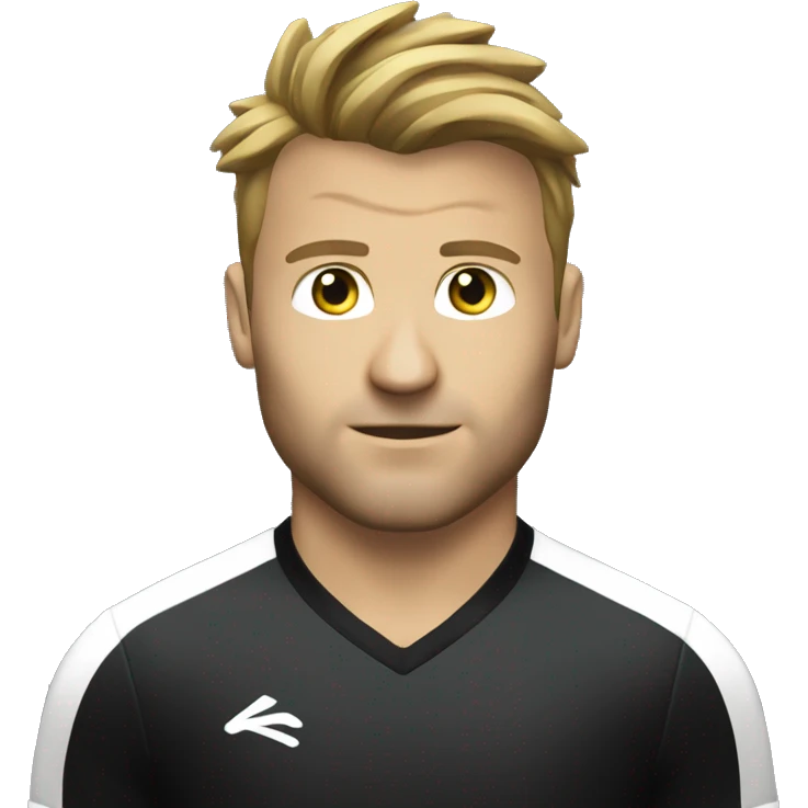 Ciro immobile footballer with black jersey no logo emoji