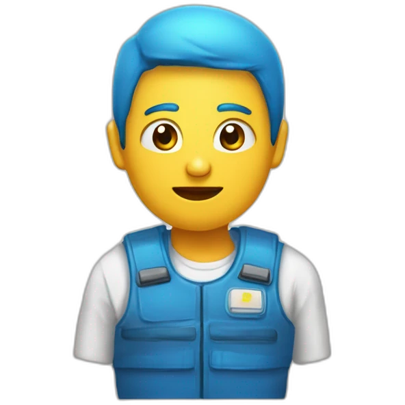 Un emoji qui pleure en faisant un doigt donneur emoji