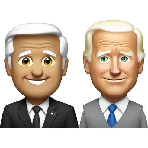 Donald Trump and Joe biden emoji