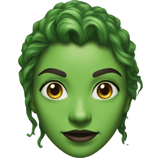 green witch from Dungeons & Dragons super realistic emoji