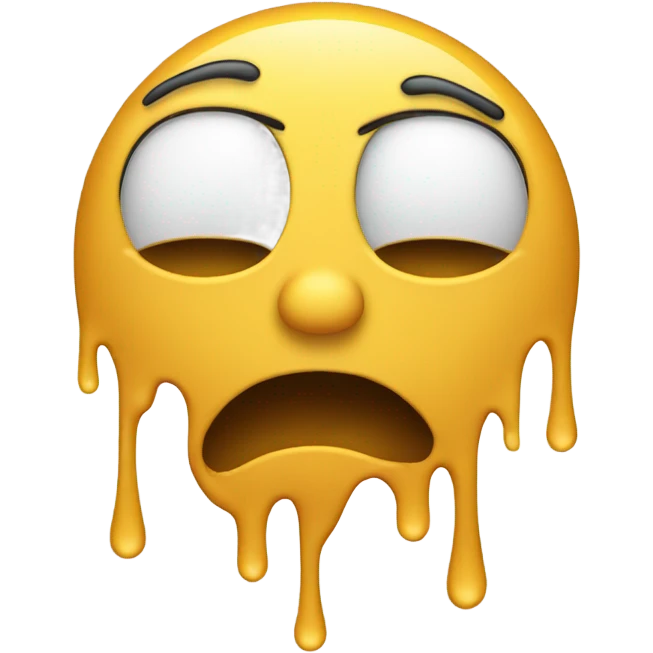 Face covered in liquid emoji