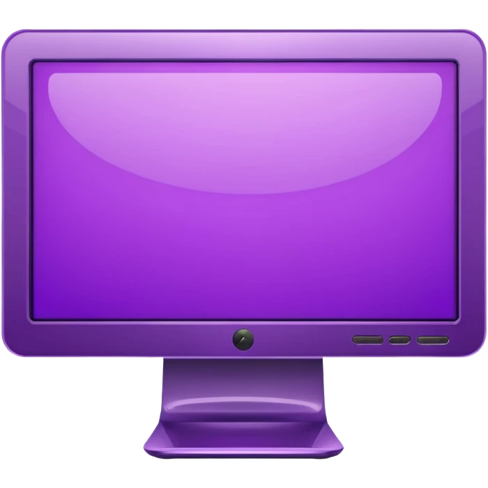 purple lcd wide screen monitor emoji
