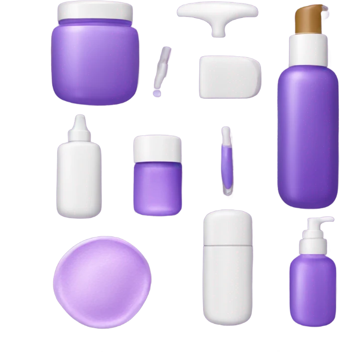 skin care Kit purple emoji