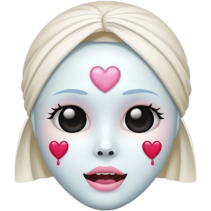 Make this 💀 with a 🎀 and some ✨ don’t make a backround and don’t change the original 💀  emoji