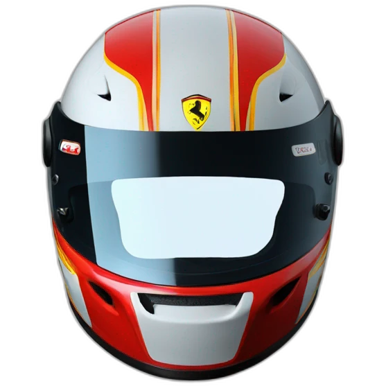 ferrari f1 helmet emoji