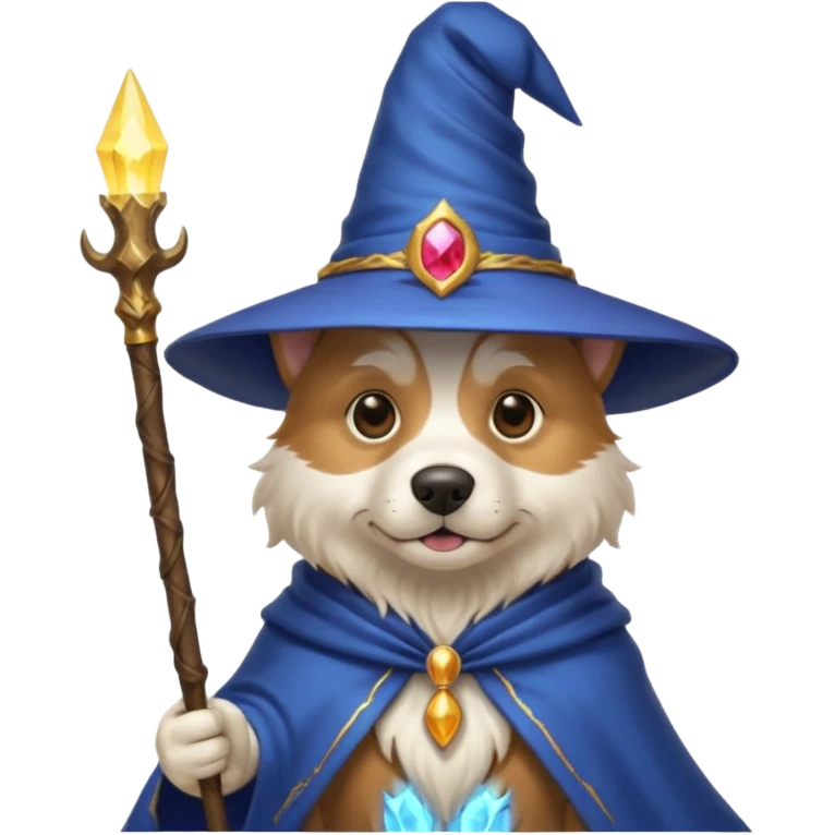 Dog wizard emoji
