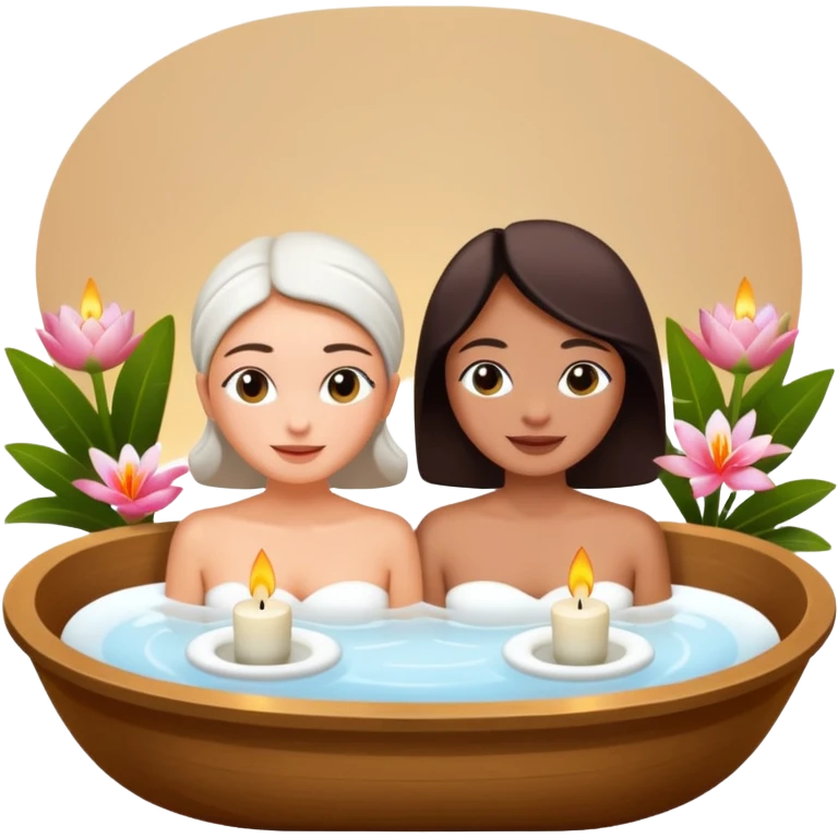 ubud massage bath couple emoji