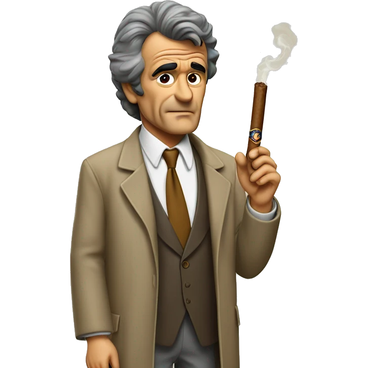 columbo with big cigar emoji