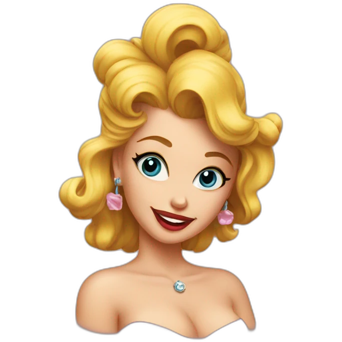Pin-up over emoji