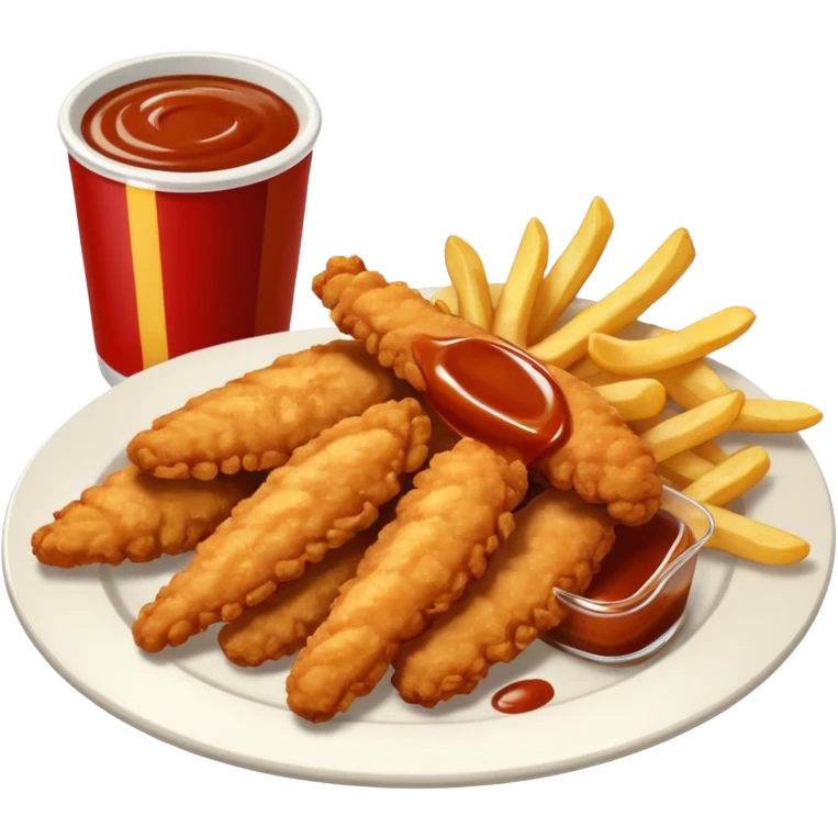chicken tenders with fries emoji
