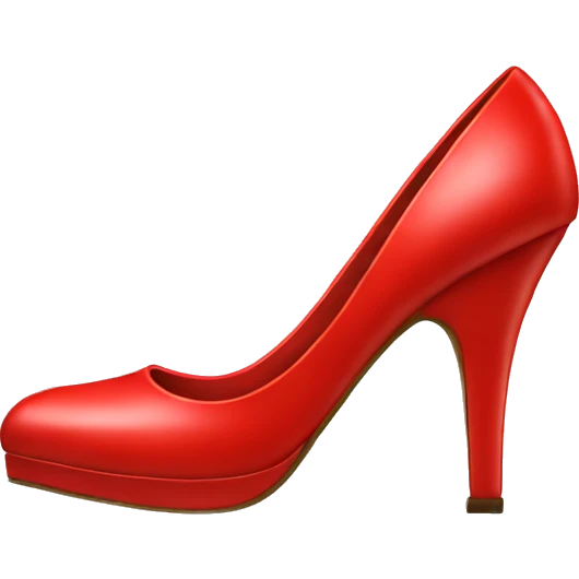 Red high heel shoes emoji