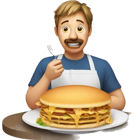 hungry person emoji