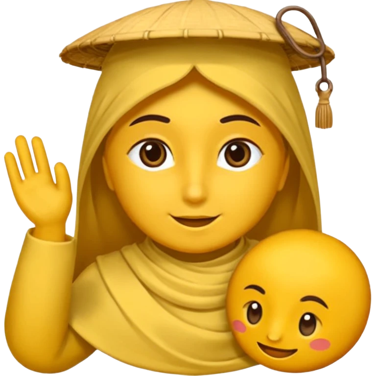 گربه ی چاقی که لبخند ملیحی  زده و به طور مشکوک شده به جلو نگاه میکند emoji